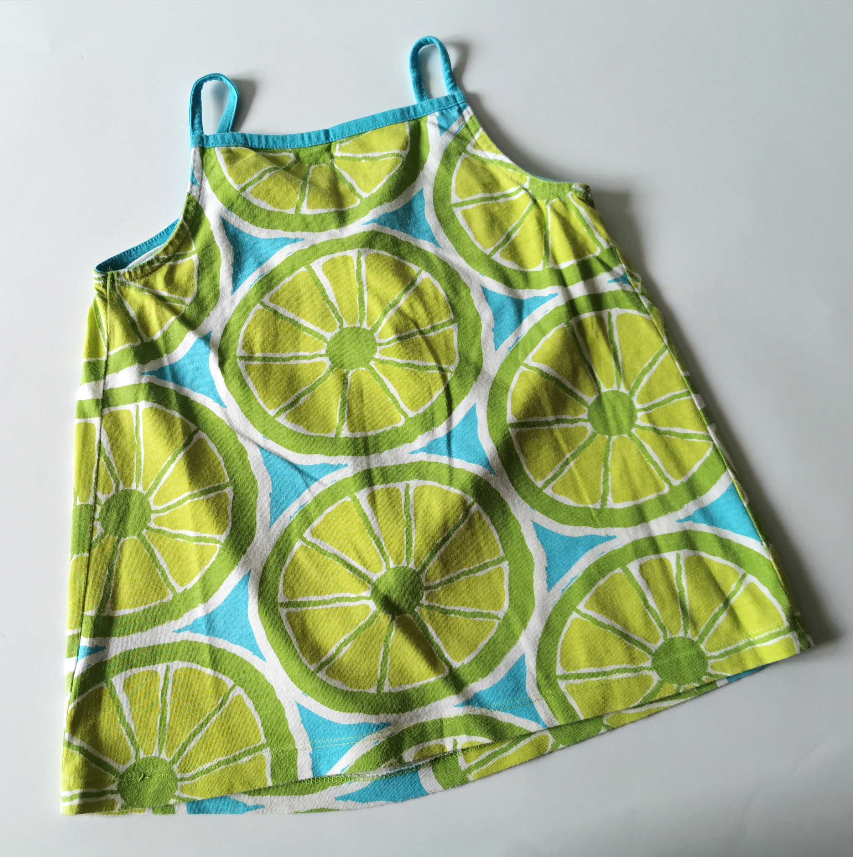 Letnia tunika w limonki CARTER’S Carters z USA na 5/6 lat 110-116