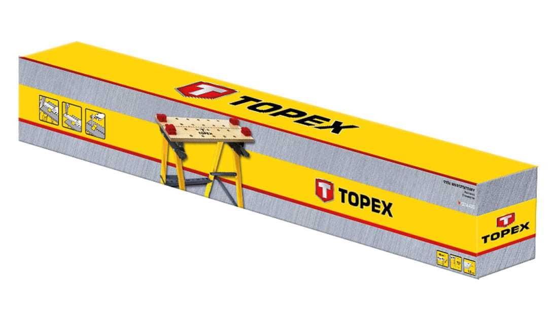 Nowy Składany Stół Roboczy Warsztat Topex 60x24x80 100kg 4 zaciski W-a