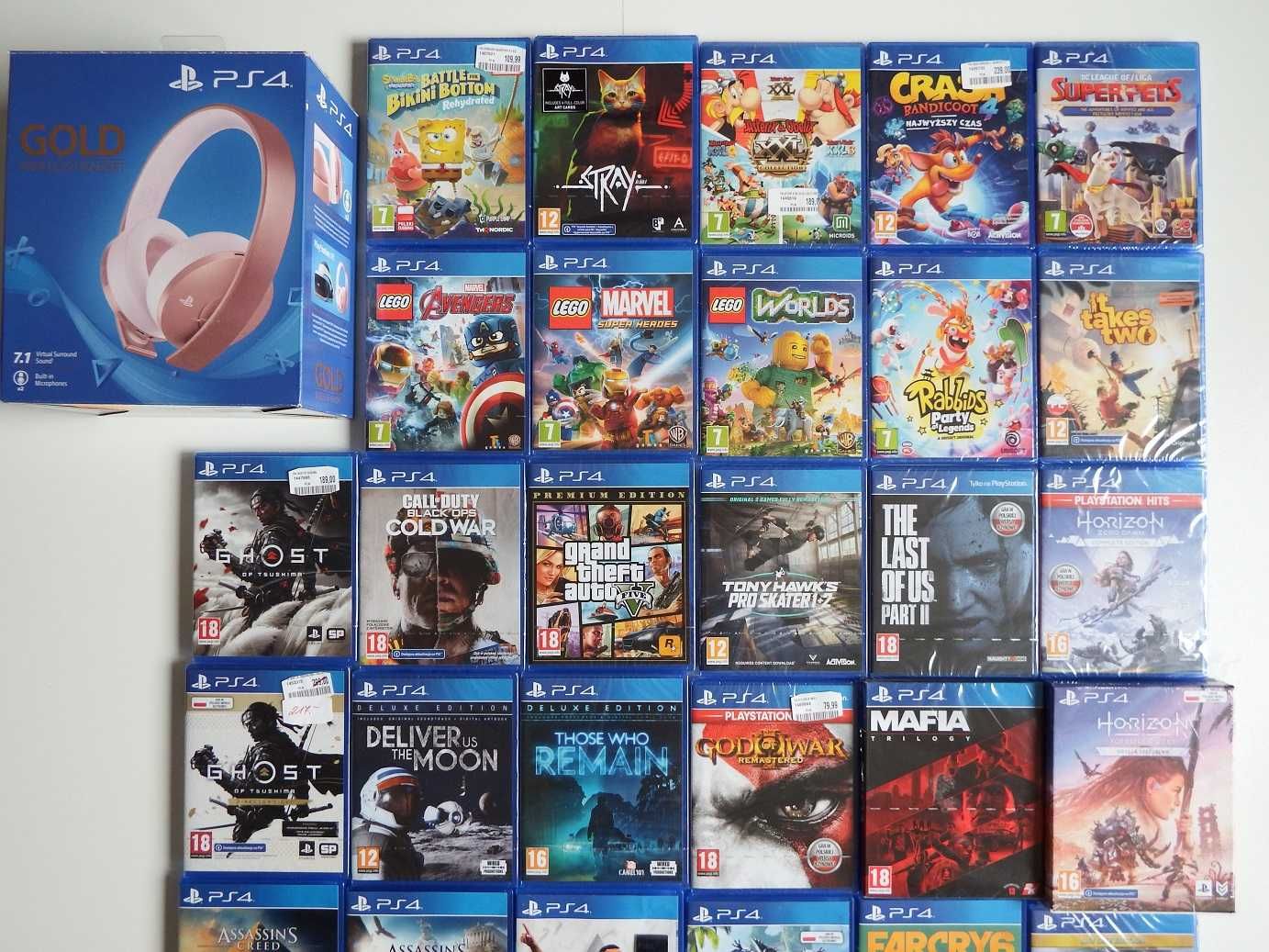 GRY PS4 Last Of Us CRASH Mafia FIFA 23 Chivarly II Horizon LEGO Ghost