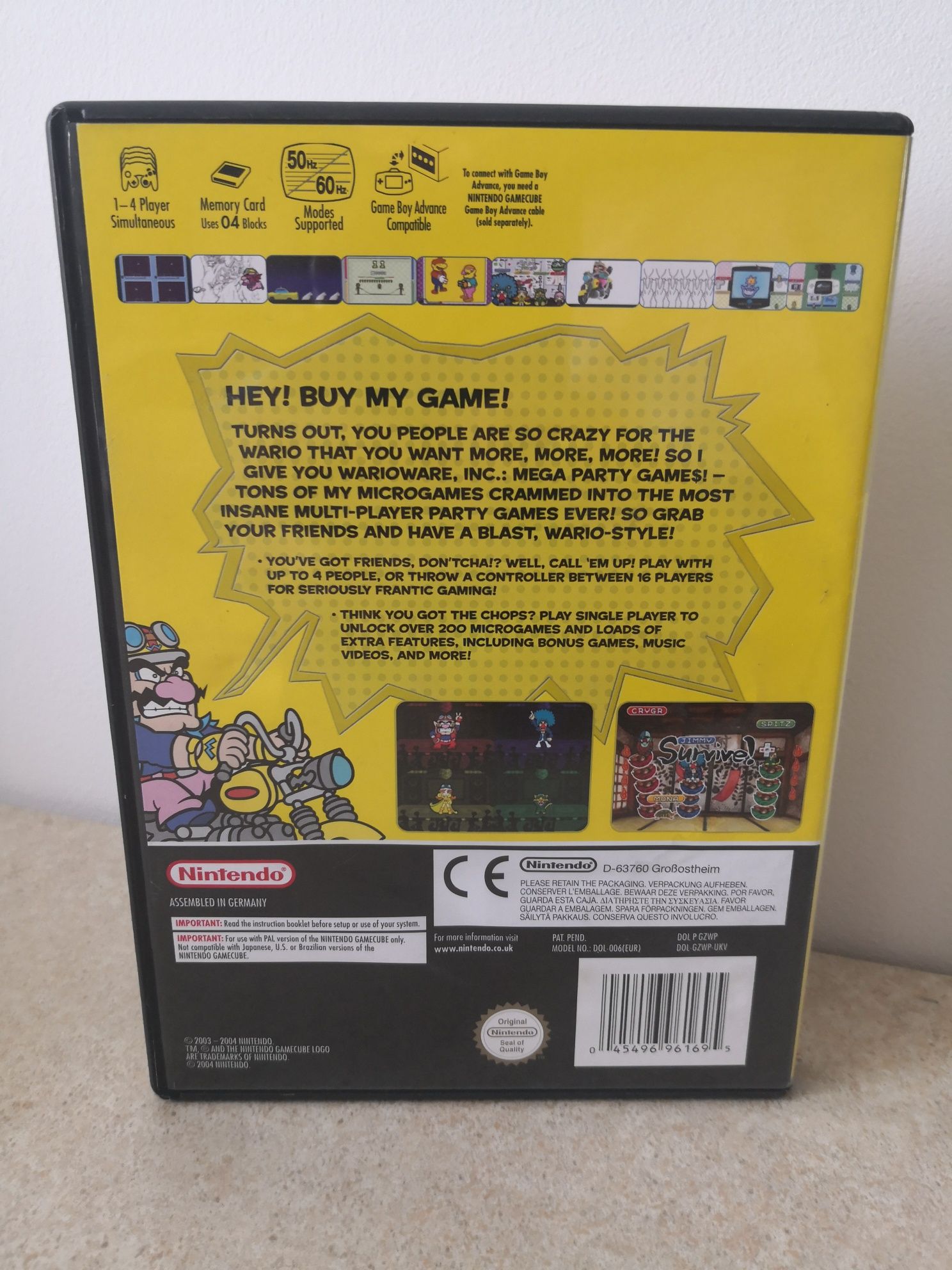 Wario Ware inc. mega party games Nintendo Gamecube gra kompletna ang