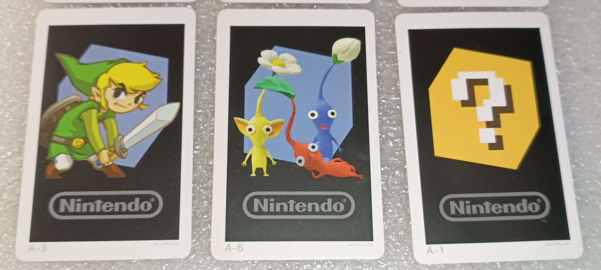 Rara e 1 Coleção das 6 cartas dos jogos Nintendo