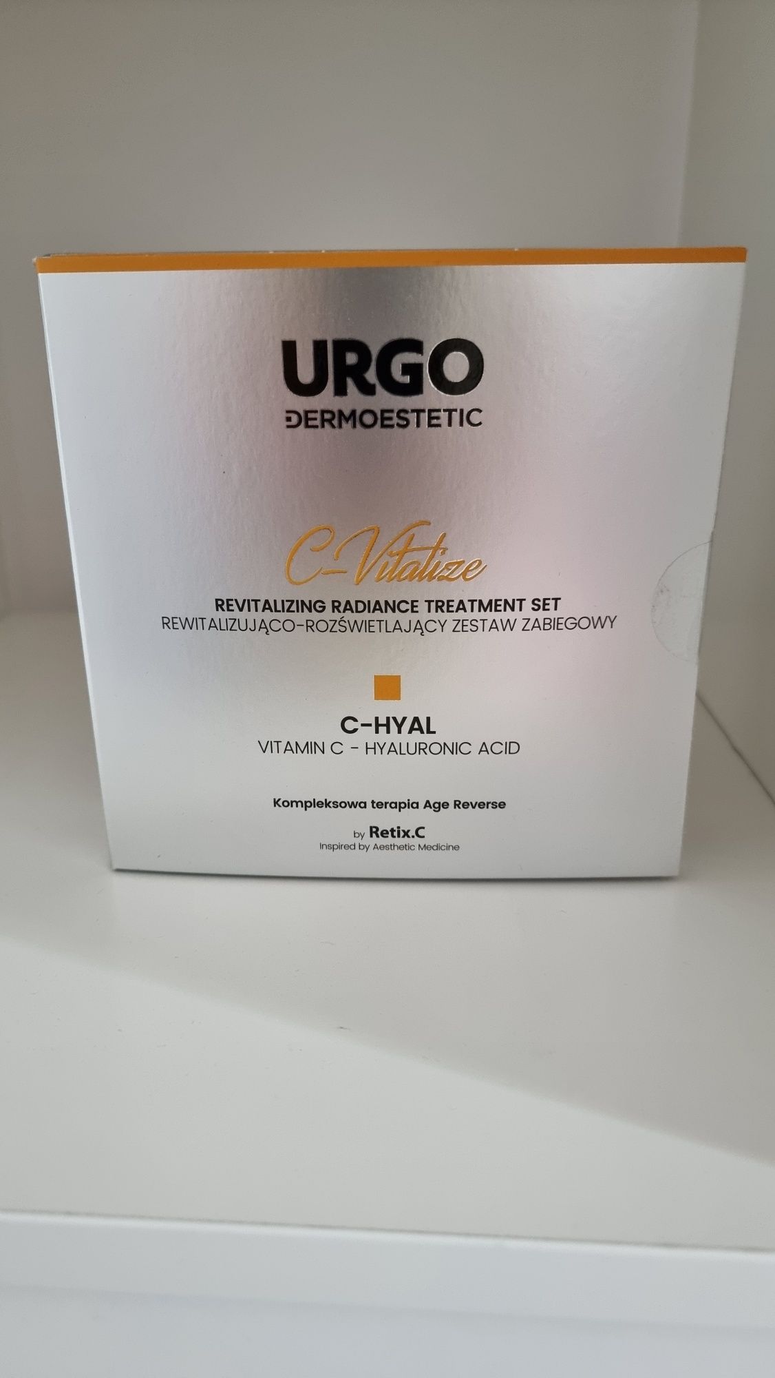 URGO C-Vitalize Rewitalizująco-rozświetlający zestaw zabiegowy, 50 ml