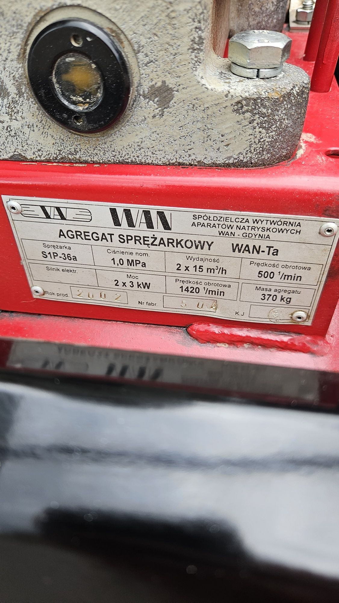 Sprężarka - kompresor WAN-T (WAN GDYNIA)