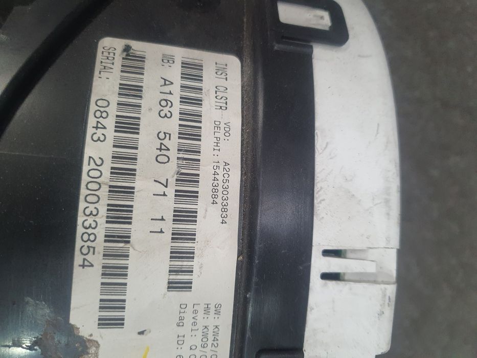 Щиток приборів mb ml w163 рест мл 270