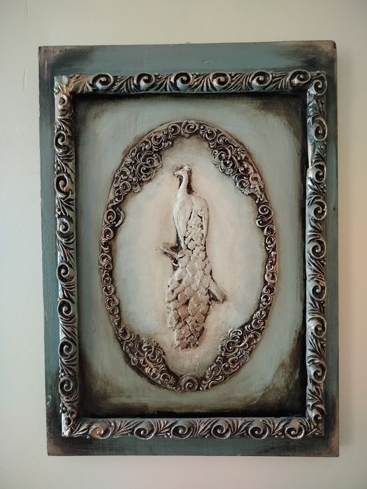 Obraz drewniani ceramiczny ,panel drewniany na 100 letniej desce