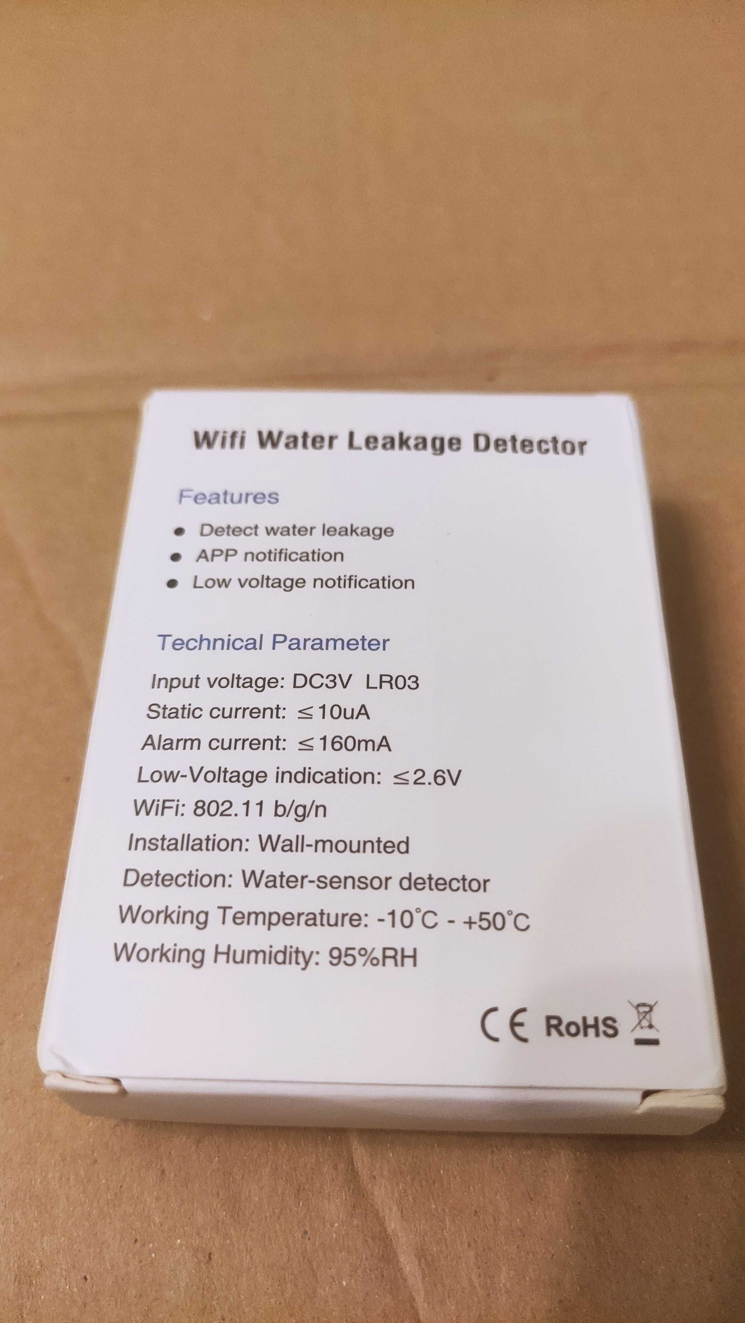 WiFi датчик протечки воды Zigbee. Cигнализация утечки Tuya, Smart Life
