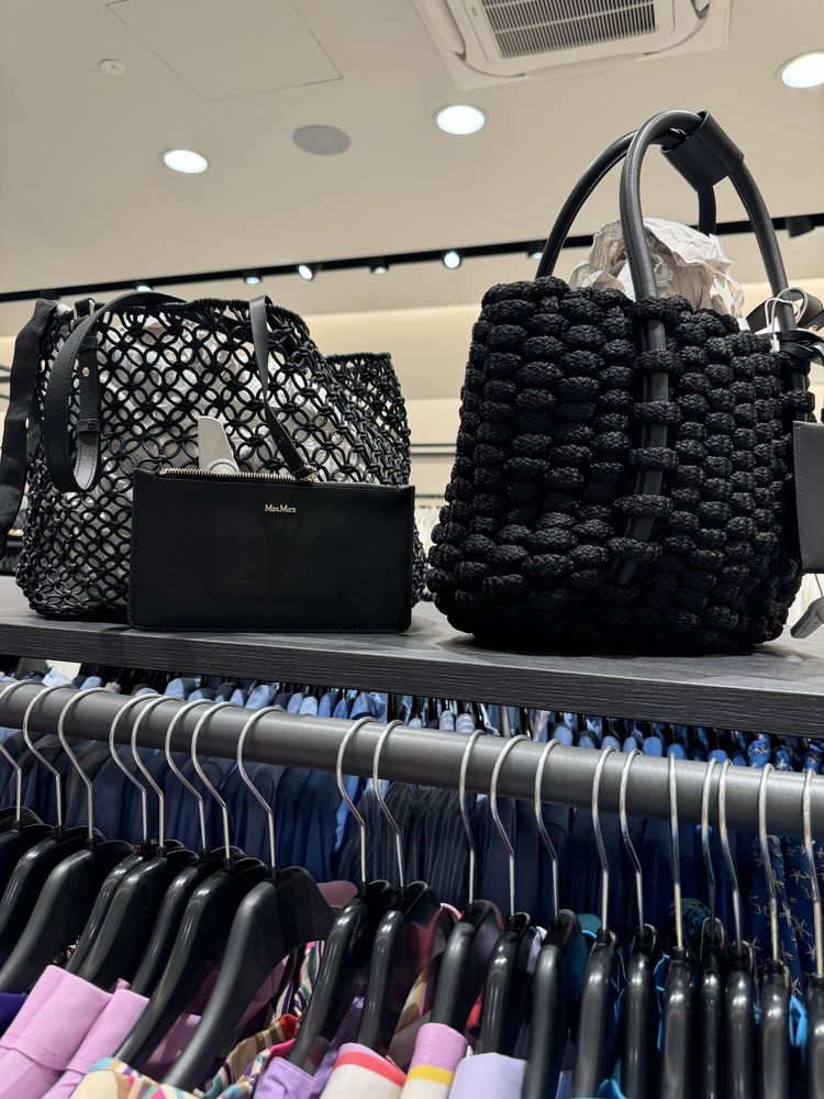 Сумка шопер MaxMara оригинал Италия в двух цветах