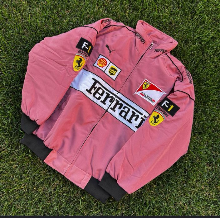 Куртка Ferrari pink jaket Формула 1 Formula 1 осіння куртка