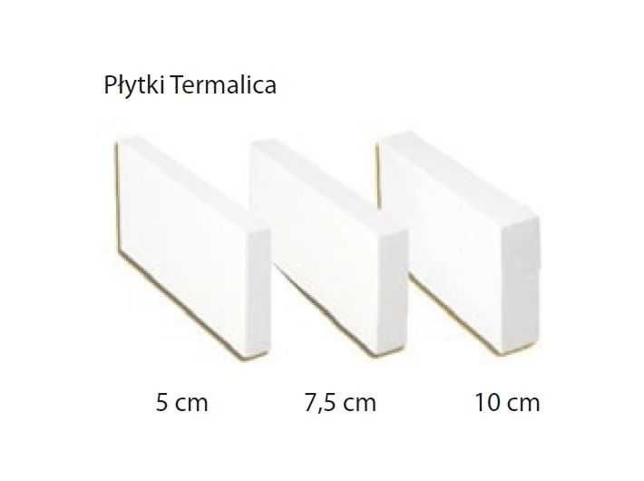 Płytka bloczek beton komórkowy biały 7,5 cm pustak termalica ytong