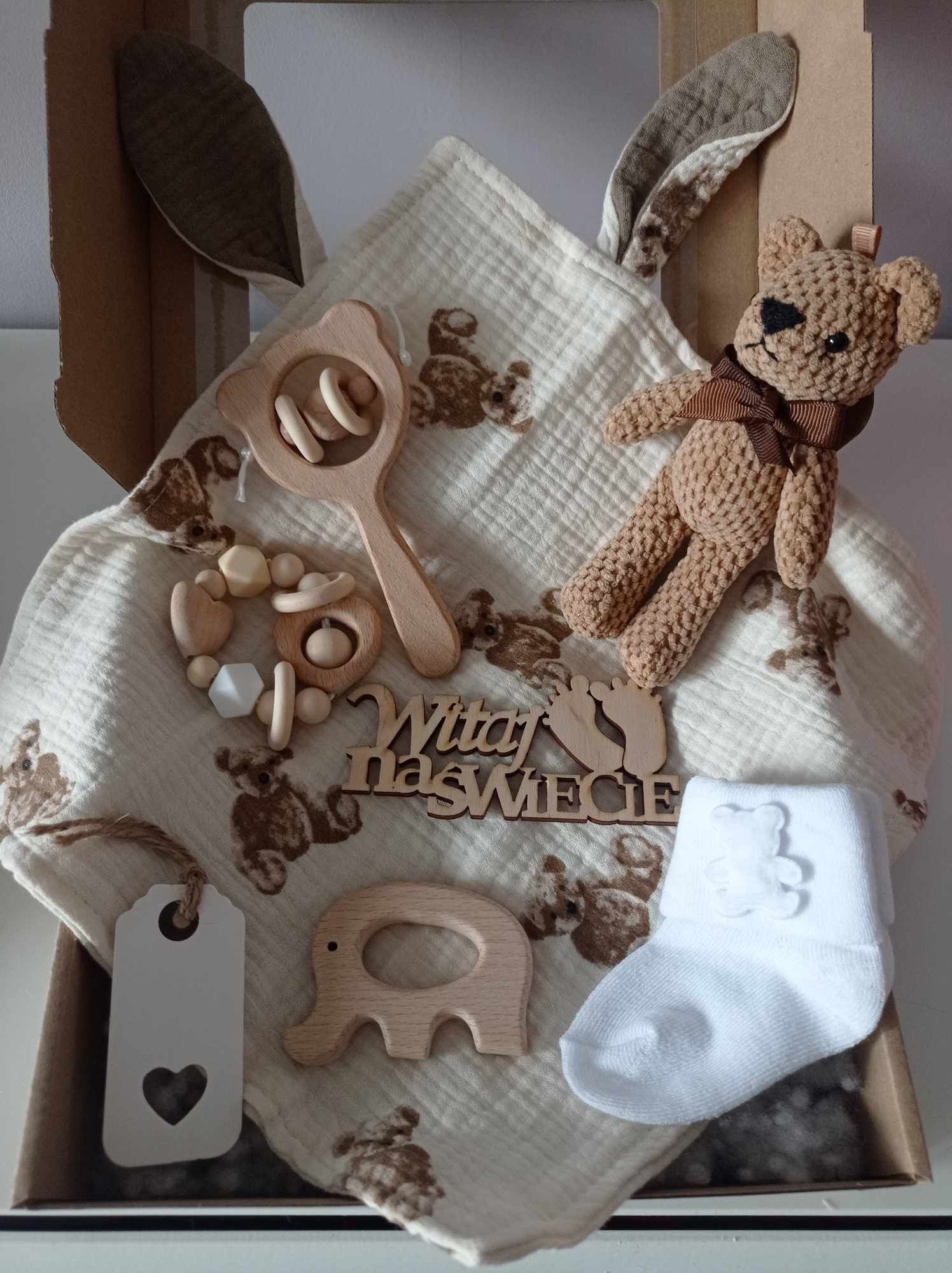 Zestaw Prezentowy baby shower narodziny chrzest prezent baby box