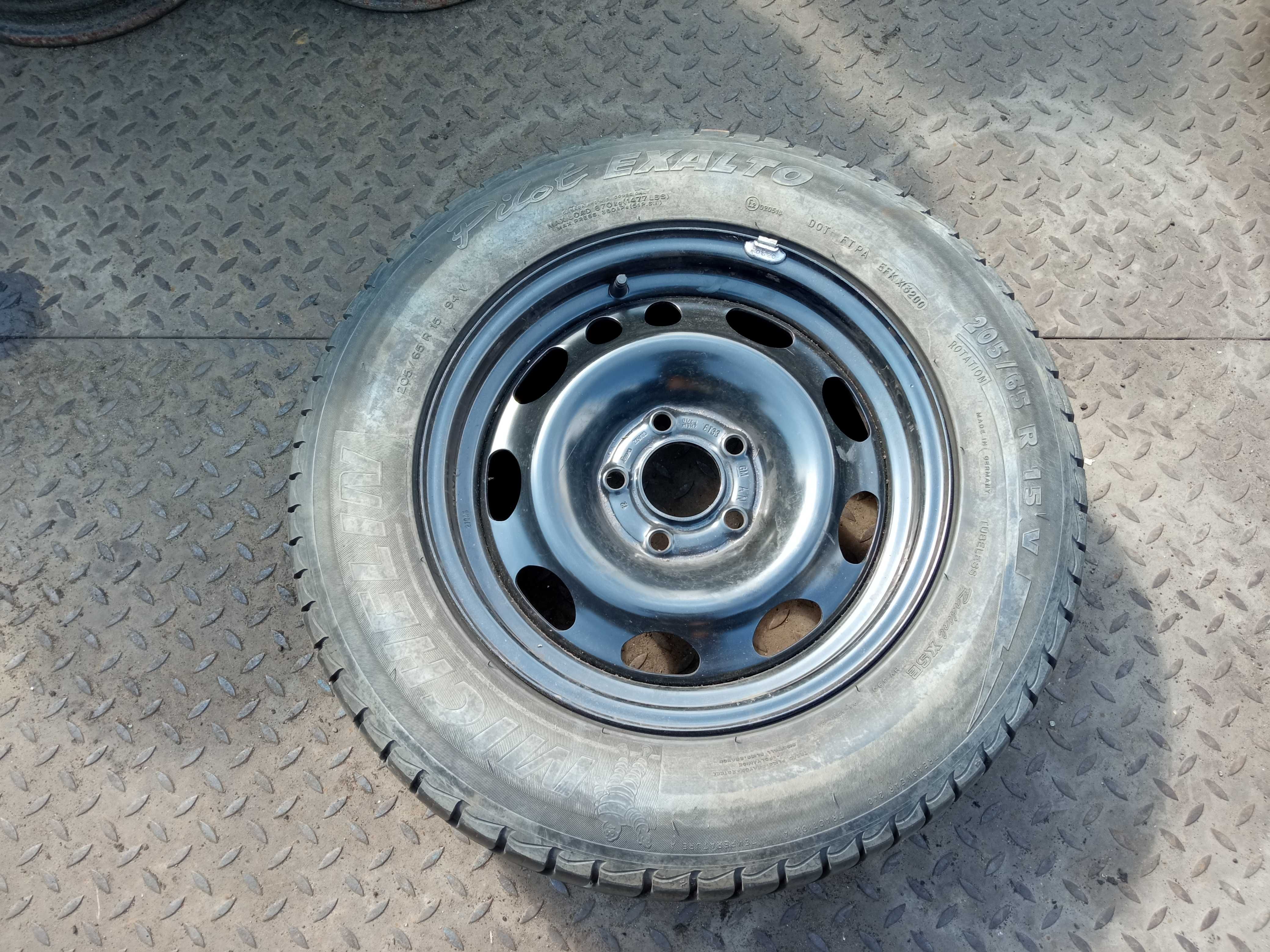 Opona Koło dojazdowe 205/65 Opel 5x110 6 1/2J 15'' r15 ET33 Lato 2000r