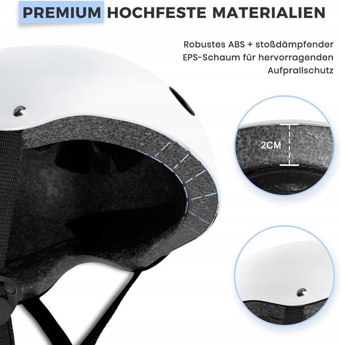 LeapBeast Kask rowerowy deskorolka hulajnoga BMX M Czarny 54-57cm