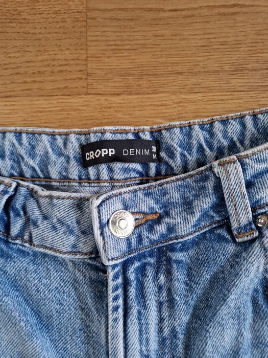 Spodnie jeansy dzwony flare wide leg Cropp M 38