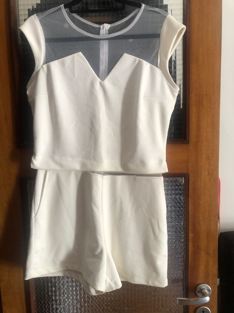 Macacao branco tamanho l