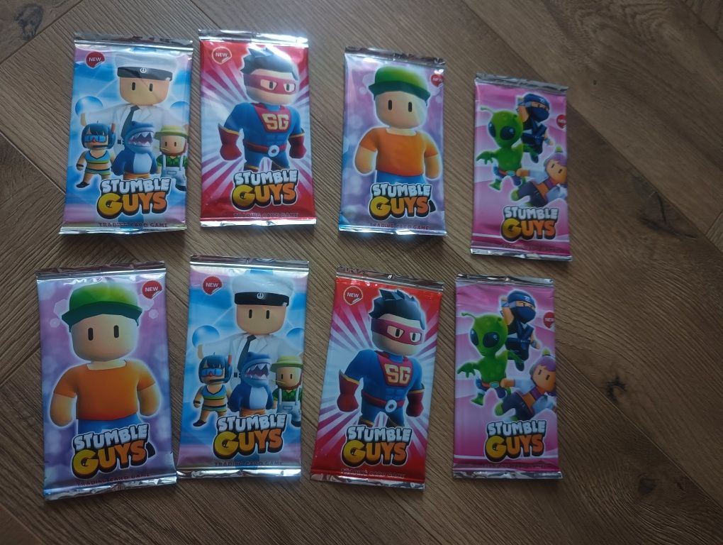 Stumble Guys saszetki z kartami 8 sztuk nowe