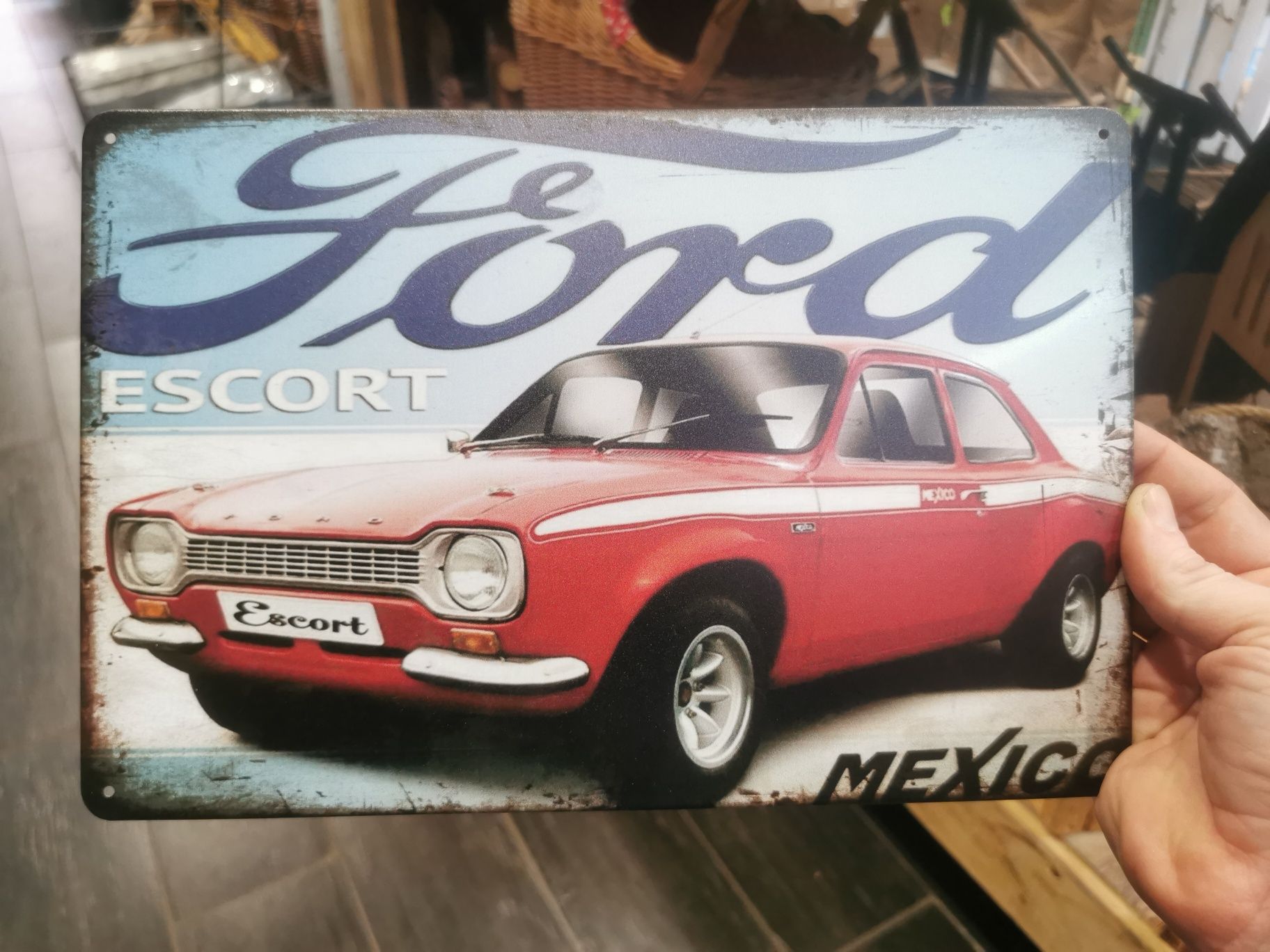 Tablica blacha dekoracja Ford escort mexico