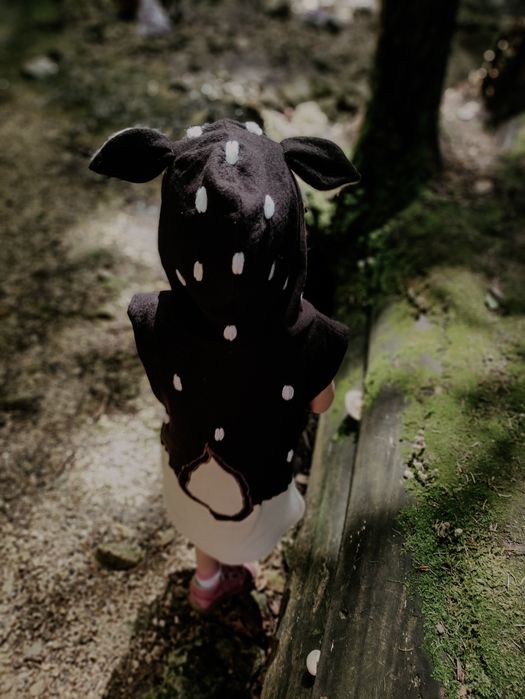 Bezrękawnik sarenka z uszami, 100% wełna, merino, kamizelka