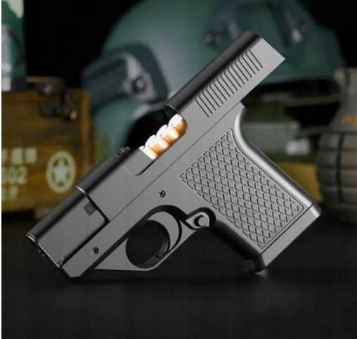 Pistolet papierośnica z zapalniczką