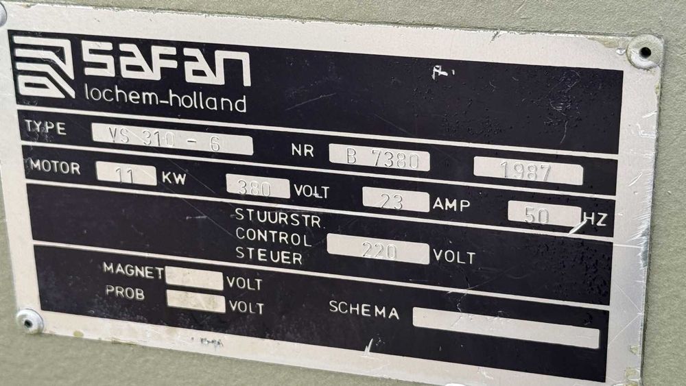 Gilotyna nożyce do blachy SAFAN VS 3100 x 6 mm