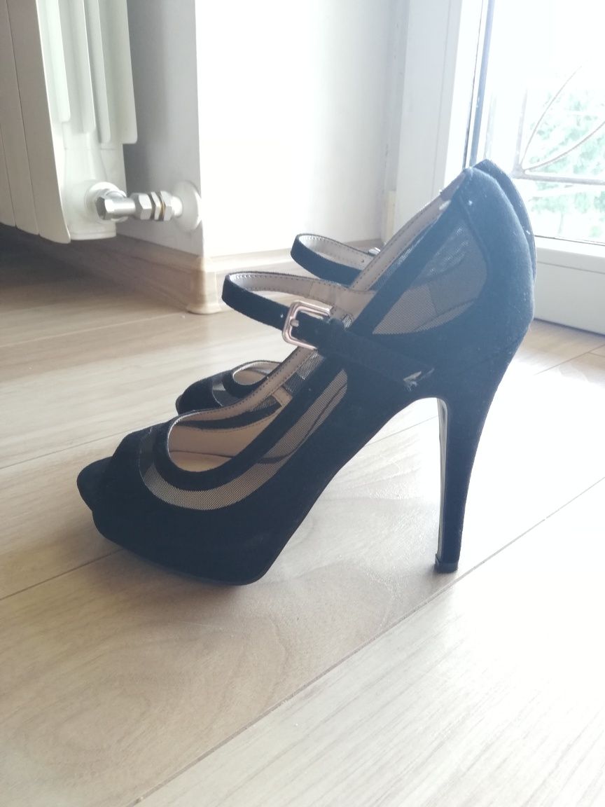 Nine West 37 czarne szpilki