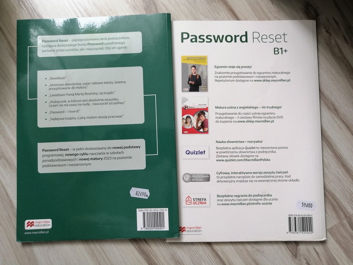 Zestaw Password Reset B1+