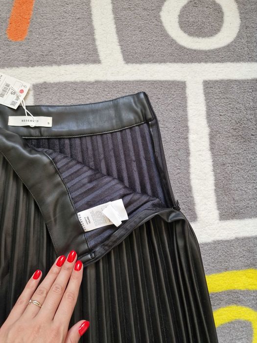 Nowa Skórzana spódniczka, spódnica, rozmiar S Reserved