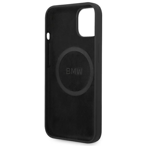 Etui BMW do iPhone 14 Plus 6,7" Czarny - Logo Signature Magsafe