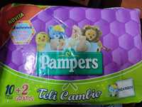 Дитячі пелюшки Pampers + вологі серветки