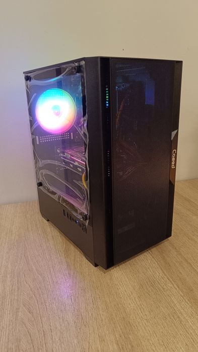 Komputer Gaming RGB, Core i5, 16 GB DDR, GTX 1060, SSD, nowa obudowa