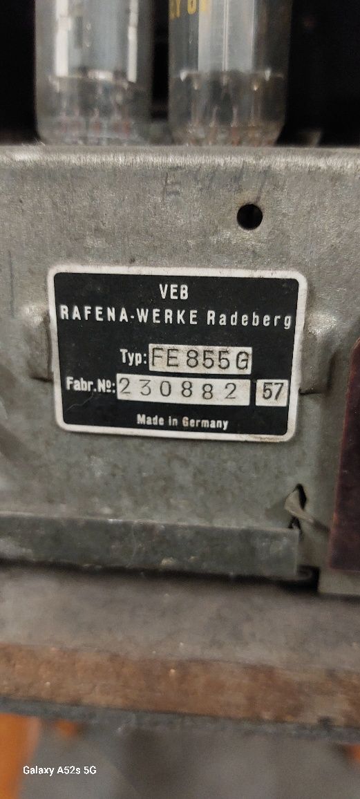 Zabytkowy Niemiecki telewizor RAFENA