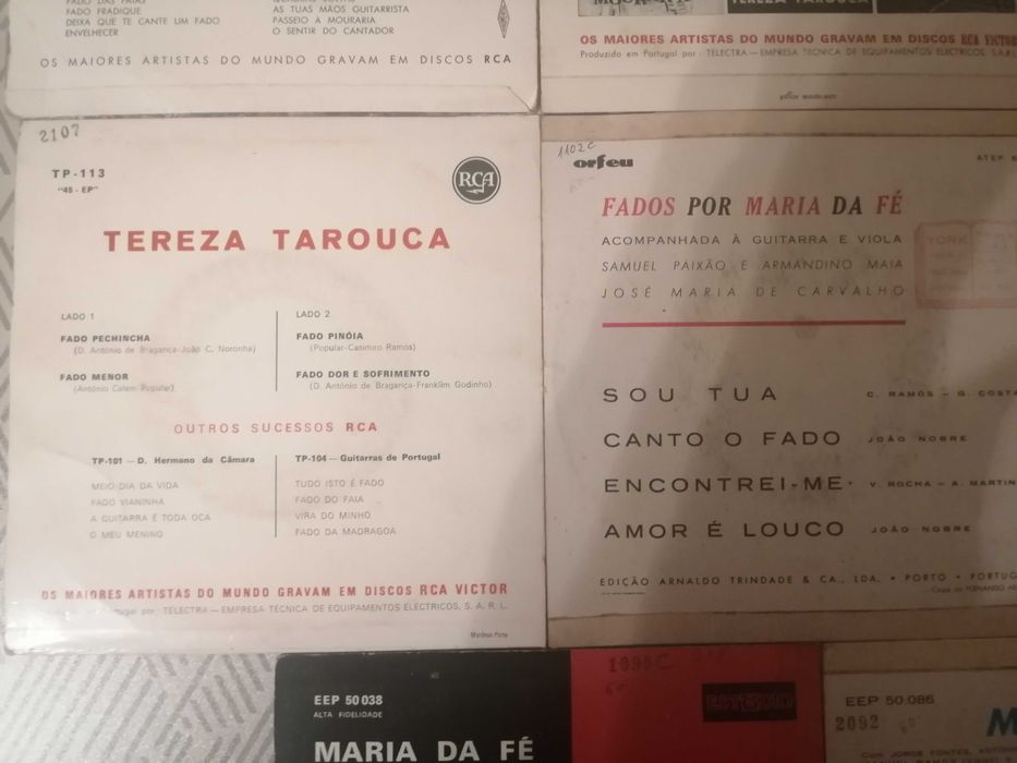 Discos Vinil Maxi Tereza Tarouca e Maria da Fé.