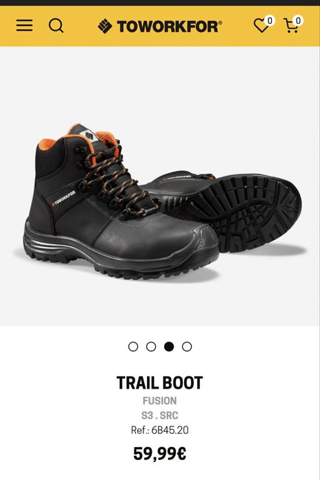 Botas biqueira de aço