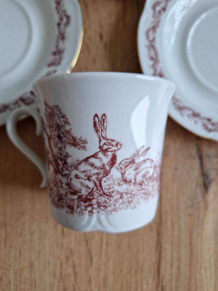 Porcelana z motywem zwierząt graf von henneberg ilmenau