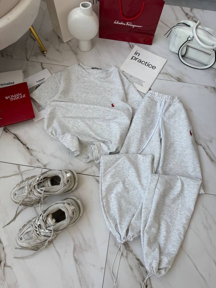 Спортивный костюм женский штаны топ кофта zara el milas ralph lauren