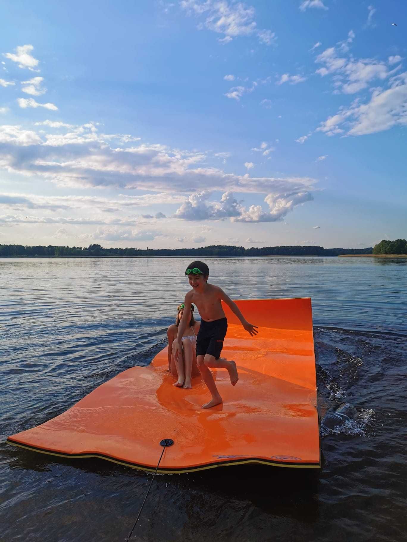 Mata pływająca 5,5m x 1,,8m 400kg wyporności super zabawa