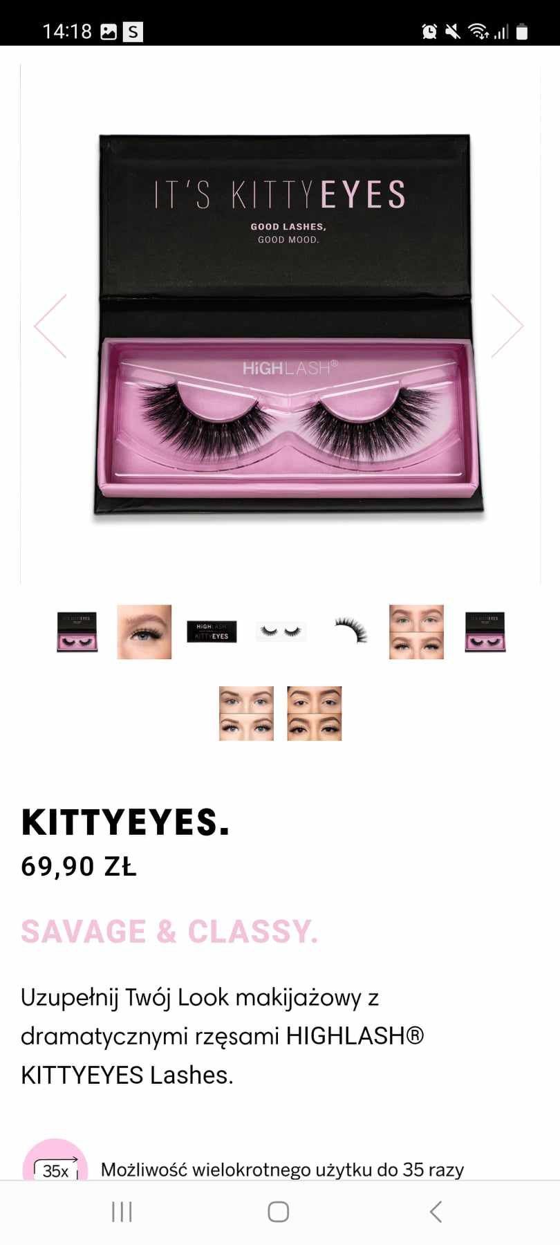 Rzęsy Kitty Eyes High Lash