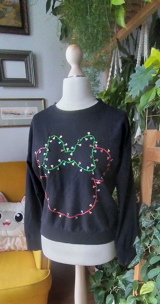 Czarna bluza damska w rozmiarze S/M. Oversize.
