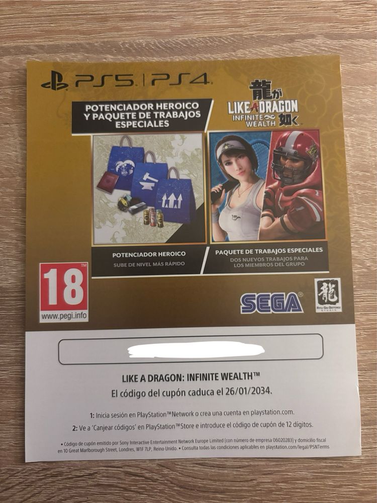 Like a Dragon Infinite Wealth PS5