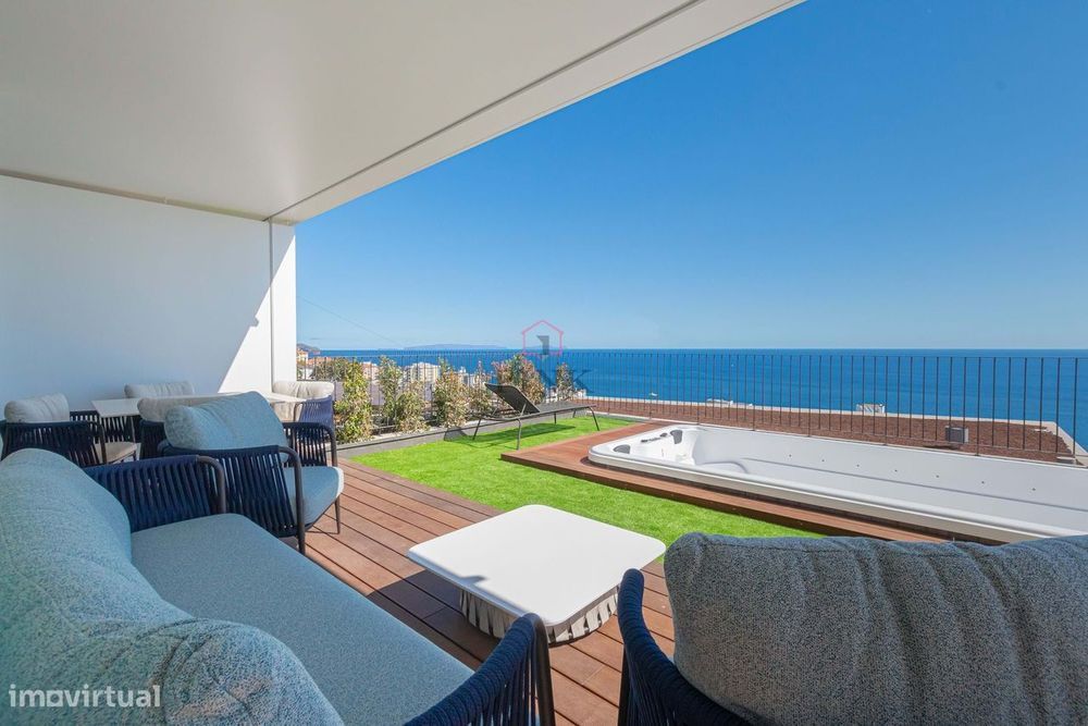 Moradia T3 Mobilado com Vista Mar e Piscina | Ajuda - Funchal