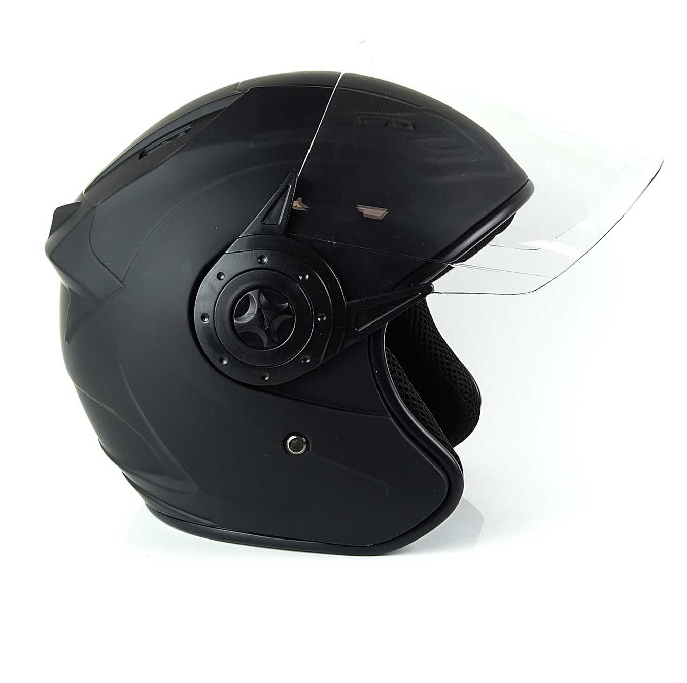 Kask motocyklowy OTWARTY MAT kask na SKUTER CHOPPER S-XXL