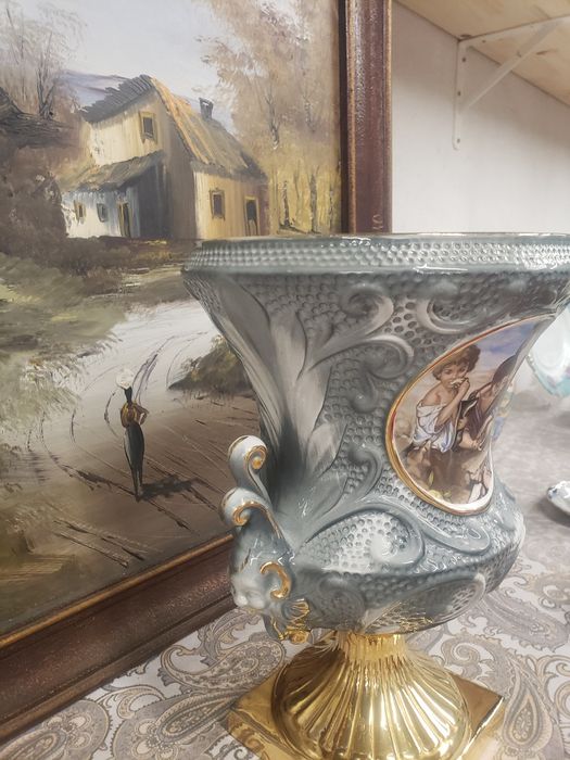 Vaseira  faiança Alcobaça