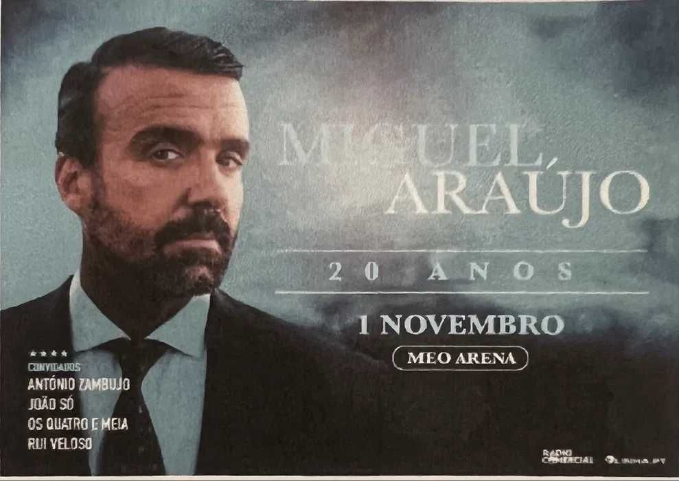 2 Bilhetes Miguel Araujo 20 Anos 1 Novembro 2025