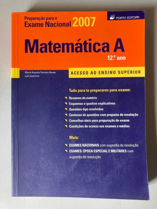 Preparação para o Exame Nacional de Matemática A (12º Ano)