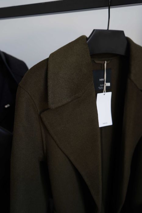 Пальто ручної роботи з поясом Mango 4 кольори