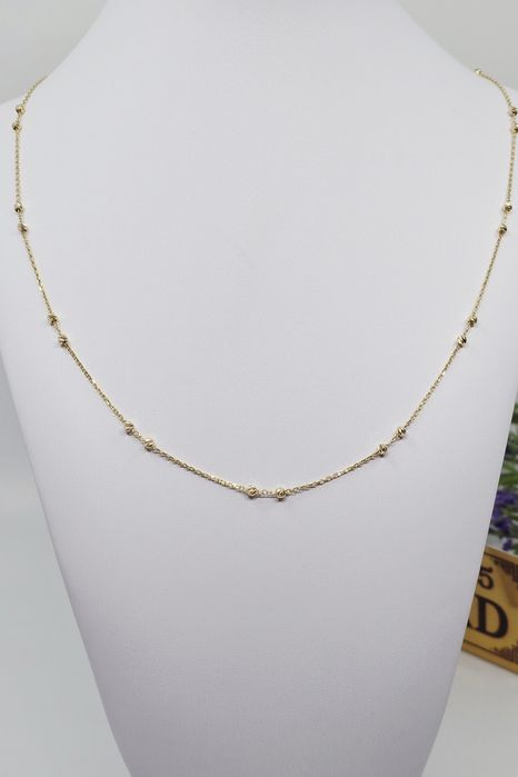 Złoty łańcuszek naszyjnik próba 585 14k