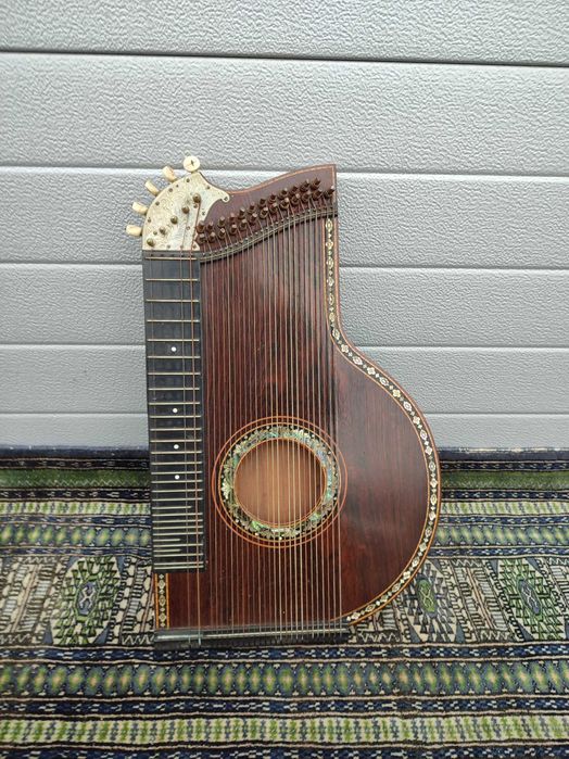 Cytra - Stary ciekawy instrument - Masa perłowa -