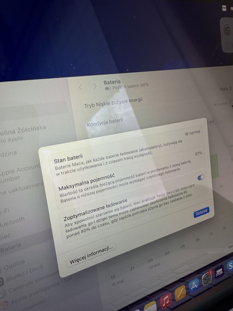 MacBook Air M1 8/256 GB stan idealny