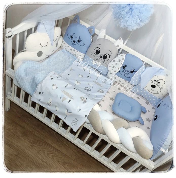 Бортики в дитяче ліжечко. Защитные бортики в детскую кроватку.