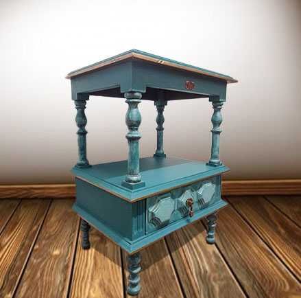 Móvel apoio/mesa de cabeceira vintage novo