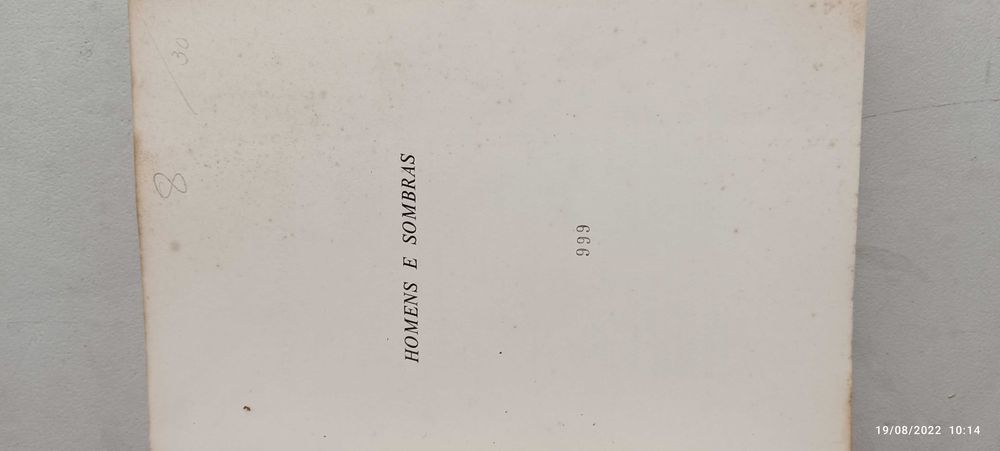 Livros Pa-3 - Augusto De Castro - Homens e Sombras